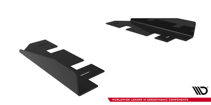 Seitenschweller Flaps passend für Mercedes-AMG CLE 53 Aero C236 schwarz Hochglanz