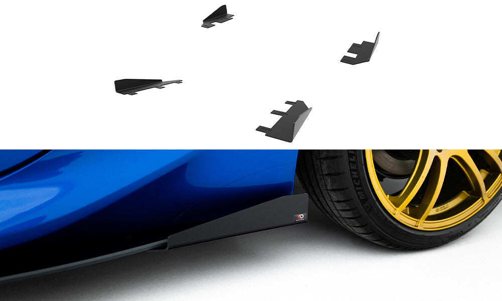 Seitenschweller Flaps passend für Subaru BRZ Mk2 schwarz Hochglanz