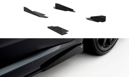 Seitenschweller Flaps passend für Subaru Impreza WRX STI Mk3 FL schwarz Hochglanz