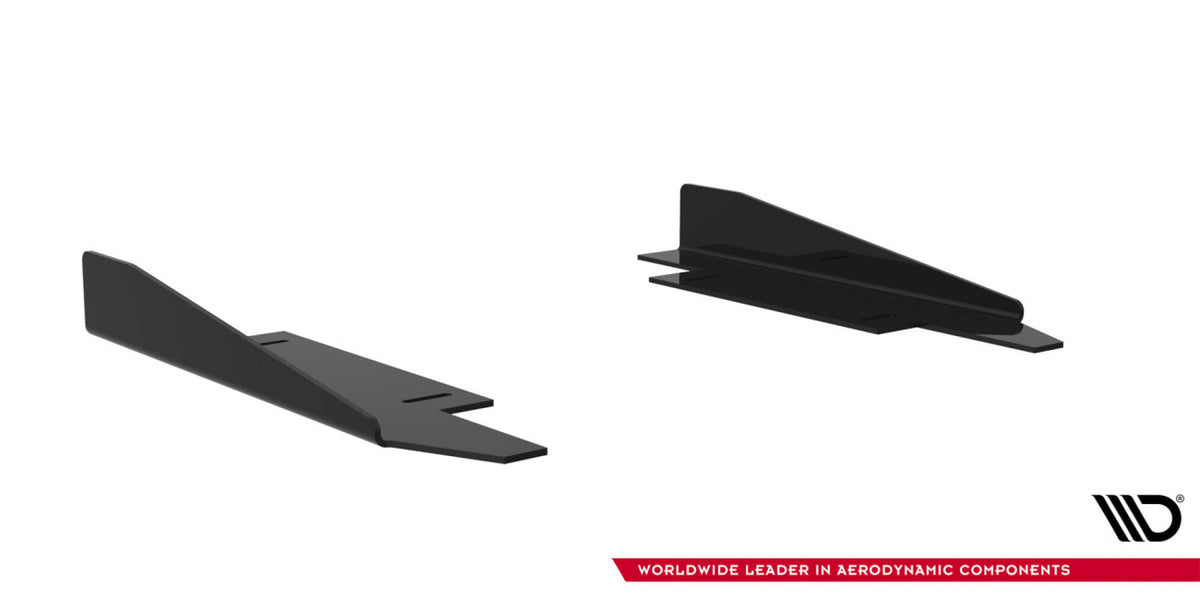 Seitenschweller Flaps passend für Subaru Impreza WRX STI Mk3 FL schwarz Hochglanz