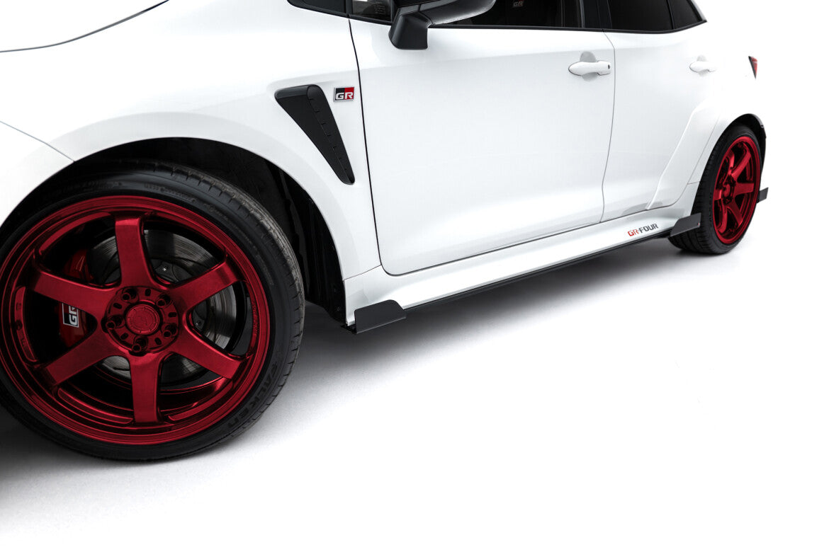 Seitenschweller Flaps passend für Toyota GR Corolla Mk12 schwarz Hochglanz