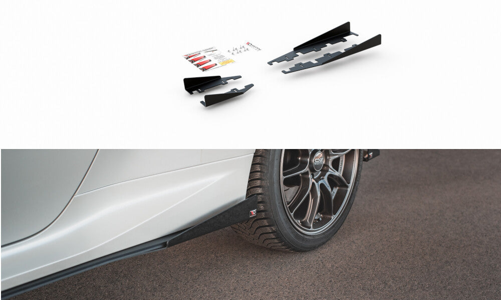 Seitenschweller Flaps passend für Toyota GR Yaris Mk4 schwarz Hochglanz
