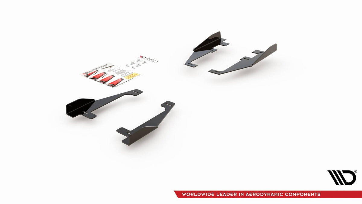 Seitenschweller Flaps passend für VW Arteon R-Line Limousine / Shooting Brake Mk1 schwarz Hochglanz