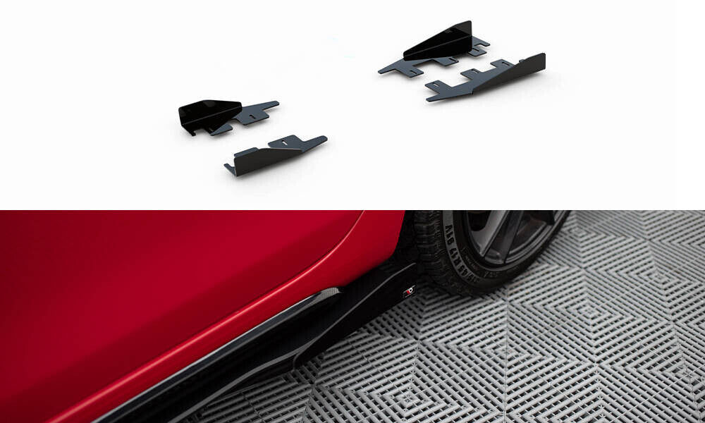 Seitenschweller Flaps passend für VW Golf GTI Mk6 schwarz Hochglanz