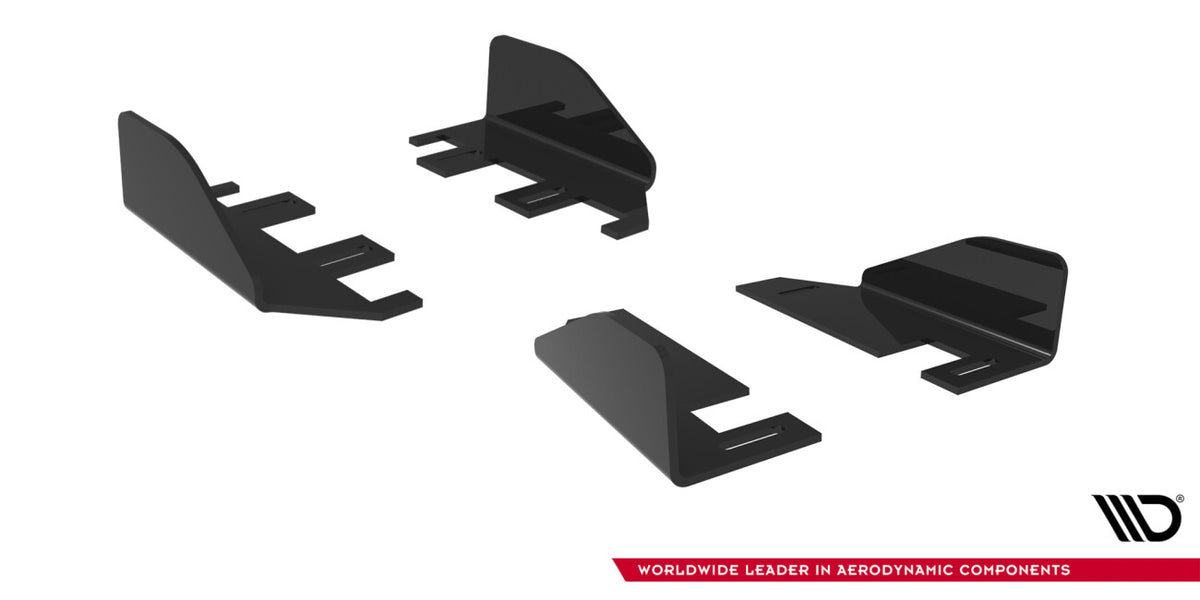 Seitenschweller Flaps passend für VW Golf R Hatchback Mk8 / Mk8 FL schwarz Hochglanz