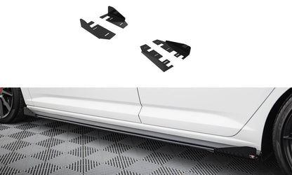 Seitenschweller Flaps passend für VW Jetta GLI Mk7 schwarz Hochglanz