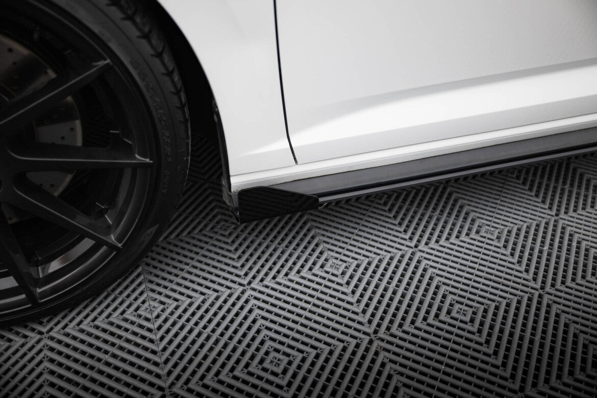 Seitenschweller Flaps passend für VW Jetta GLI Mk7 schwarz Hochglanz