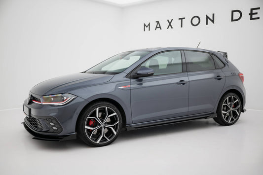 Seitenschweller Flaps passend für VW Polo GTI Mk6 FL schwarz Hochglanz