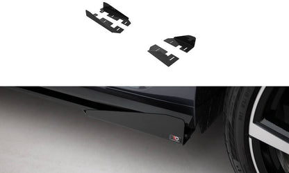 Seitenschweller Flaps passend für VW Polo GTI Mk6 FL schwarz Hochglanz