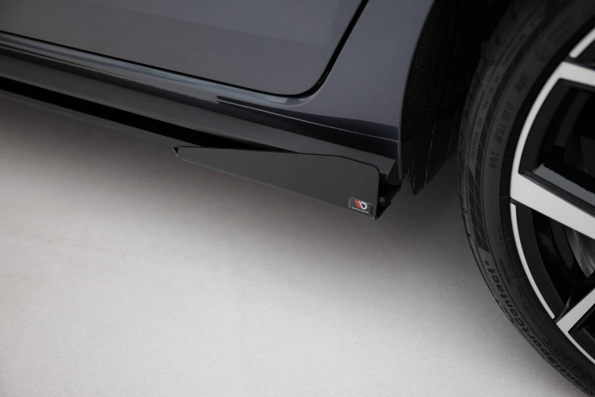 Seitenschweller Flaps passend für VW Polo GTI Mk6 FL schwarz Hochglanz