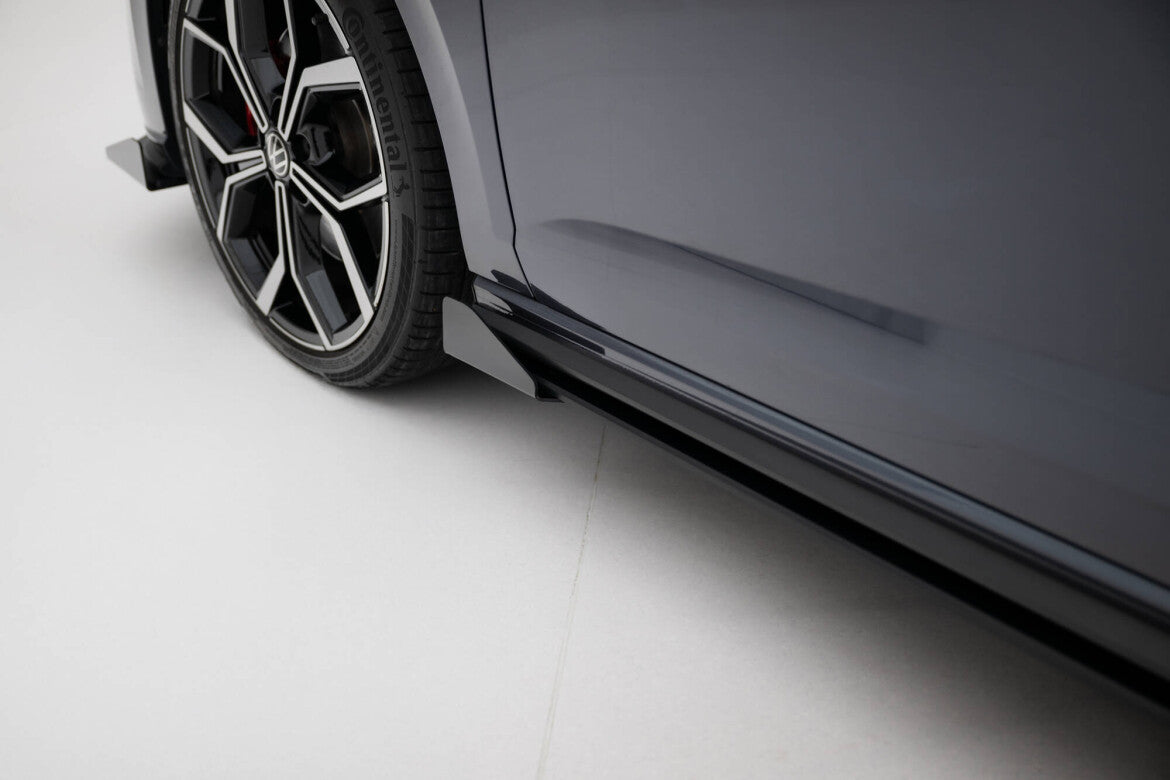 Seitenschweller Flaps passend für VW Polo GTI Mk6 FL schwarz Hochglanz