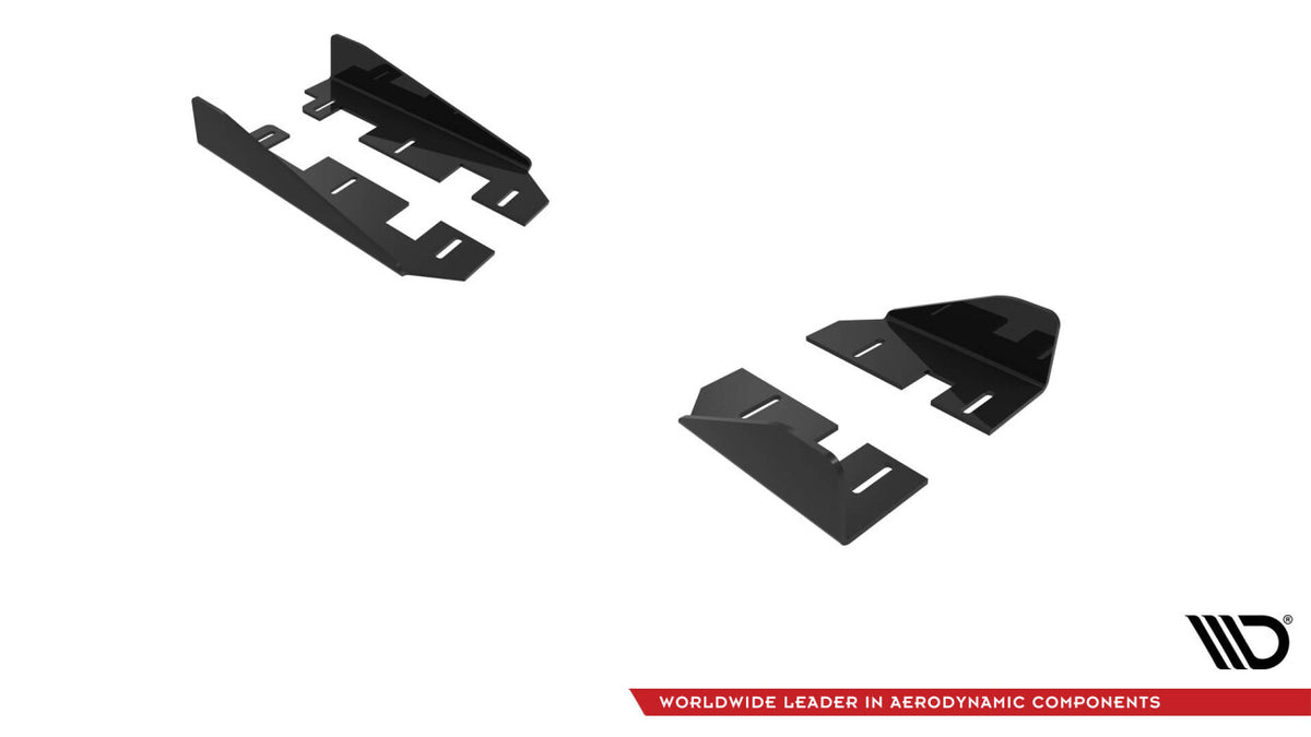 Seitenschweller Flaps passend für VW Polo GTI Mk6 FL schwarz Hochglanz
