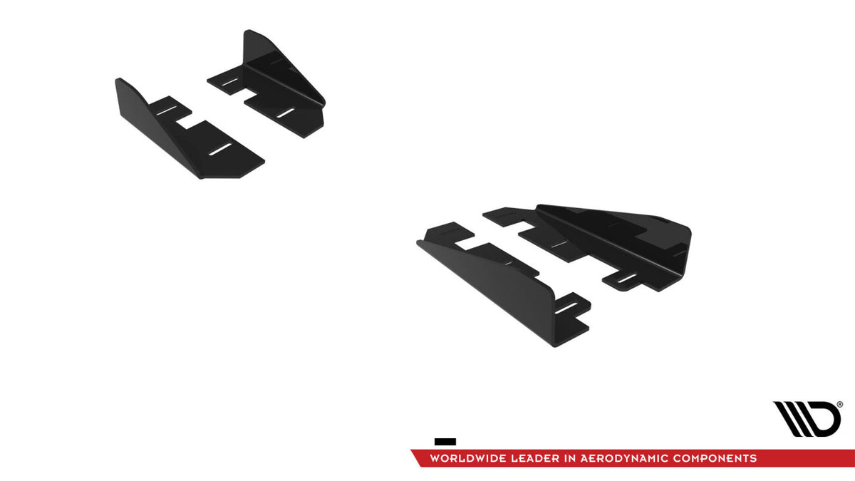 Seitenschweller Flaps passend für VW Polo GTI Mk6 FL schwarz Hochglanz