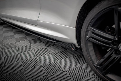 Seitenschweller Flaps passend für VW Scirocco R Mk3 schwarz Hochglanz