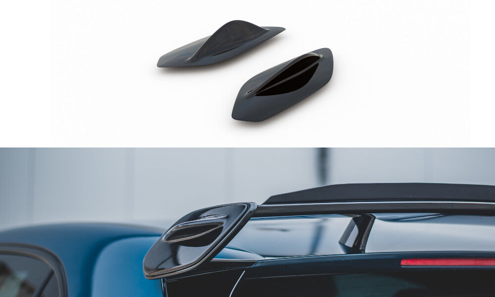 Spoiler Seitenerweiterungen passend für Mercedes A35 AMG Hatchback W177 schwarz Hochglanz