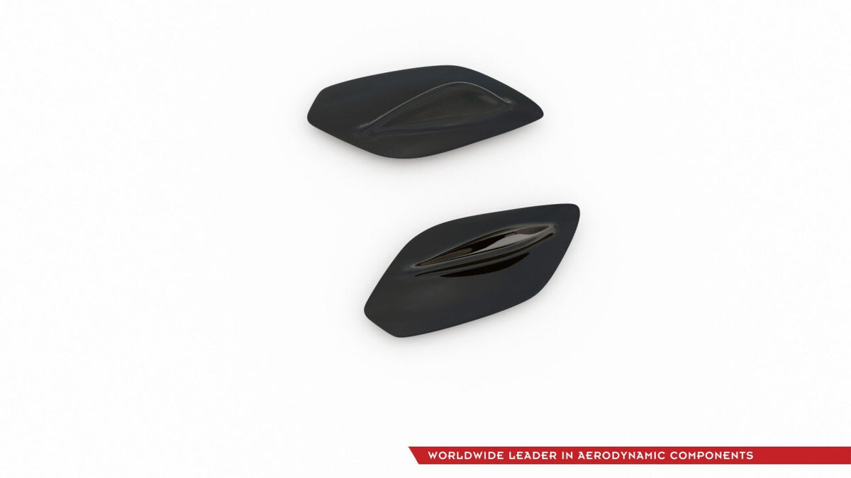 Spoiler Seitenerweiterungen passend für Mercedes A35 AMG W177 schwarz matt