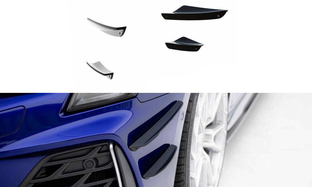 Stoßstangen Flaps Wings vorne Canards passend für Audi A3 S-Line Limousine / S3 Limousine 8Y FL