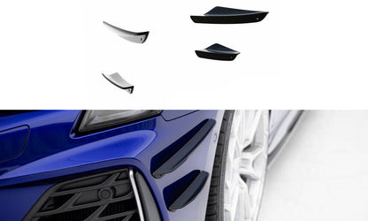Stoßstangen Flaps Wings vorne Canards passend für Audi A3 S-Line Limousine / S3 Limousine 8Y FL