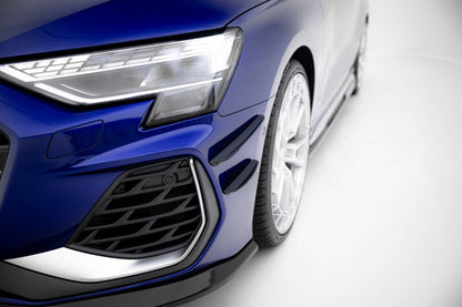 Stoßstangen Flaps Wings vorne Canards passend für Audi A3 S-Line Limousine / S3 Limousine 8Y FL