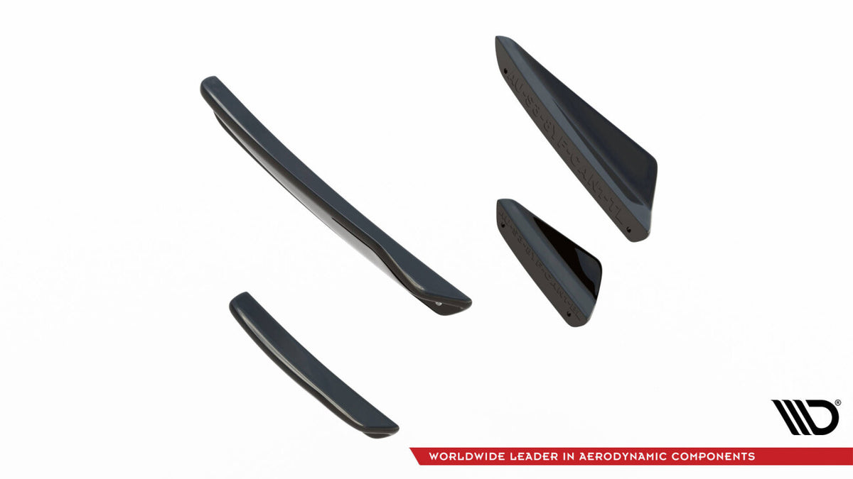 Stoßstangen Flaps Wings vorne Canards passend für Audi A3 S-Line Limousine / S3 Limousine 8Y FL