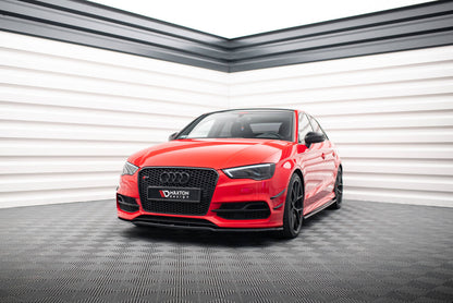 Stoßstangen Flaps Wings vorne Canards passend für Audi S3 / A3 S-Line 8V Limousine / Cabrio