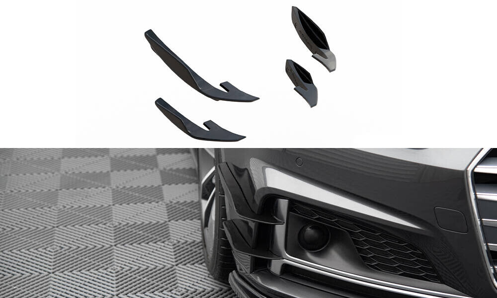 Stoßstangen Flaps Wings vorne Canards passend für Audi S5 / A5 S-Line Coupe / Sportback F5