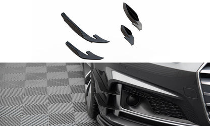 Stoßstangen Flaps Wings vorne Canards passend für Audi S5 / A5 S-Line Coupe / Sportback F5