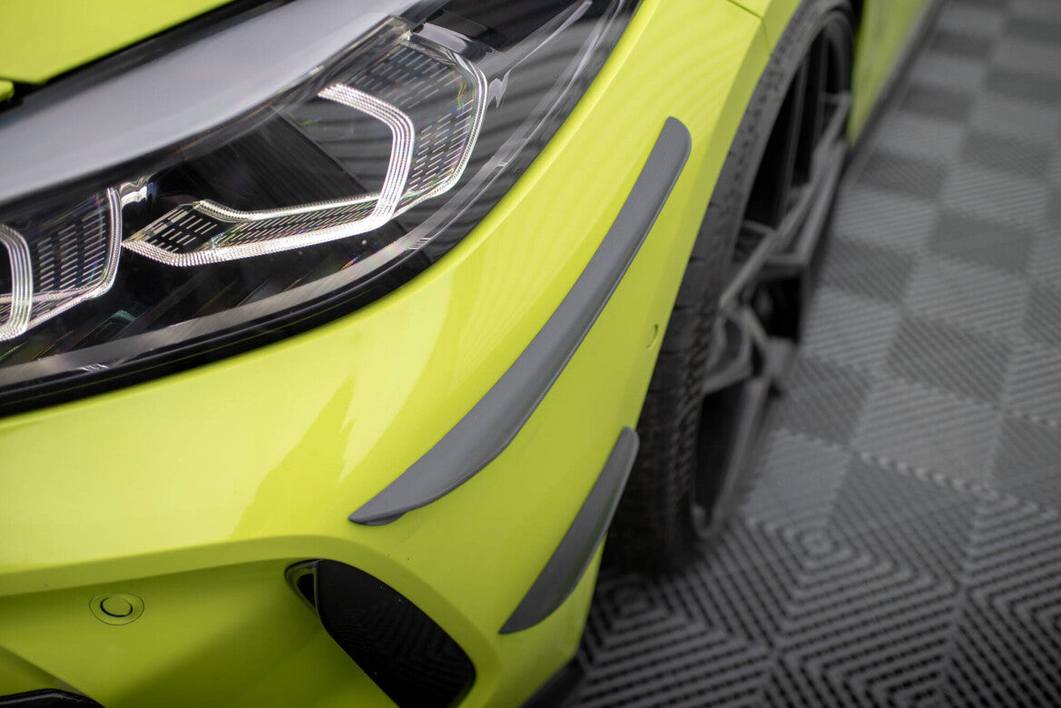 Stoßstangen Flaps Wings vorne Canards passend für BMW 1er M-Paket / M135i / 128ti F40
