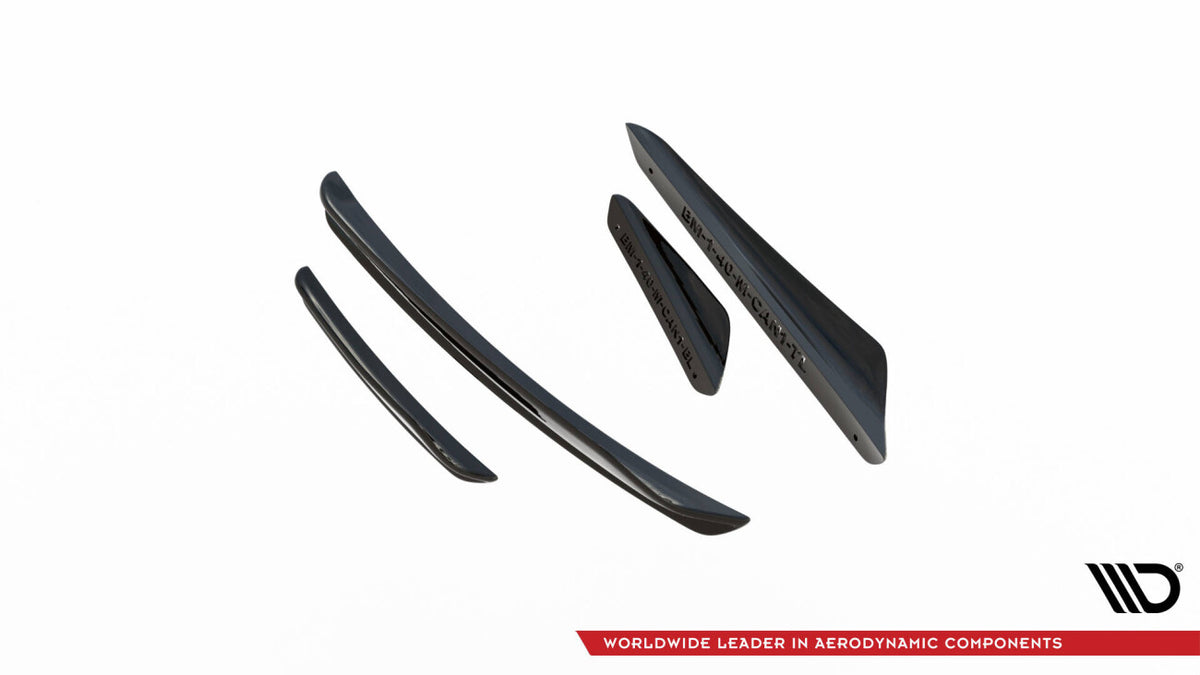 Stoßstangen Flaps Wings vorne Canards passend für BMW 1er M-Paket / M135i / 128ti F40