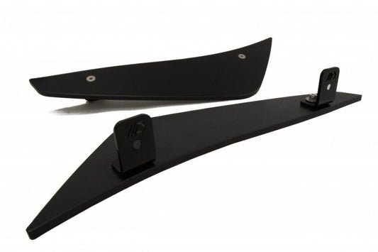 Stoßstangen Flaps Wings vorne Canards passend für BMW M3 E92 / E93 (vor FL) schwarz matt