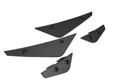 Stoßstangen Flaps Wings vorne Canards passend für Ford Fiesta Mk8 ST/ ST-Line schwarz matt