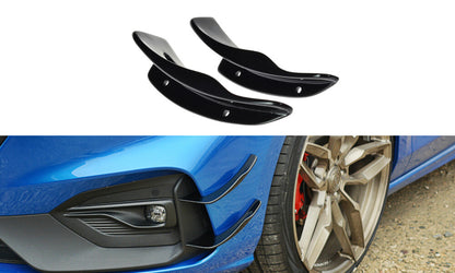 Stoßstangen Flaps Wings vorne Canards passend für Ford Focus ST / ST-Line Mk4