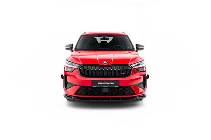 Stoßstangen Flaps Wings vorne Canards passend für Skoda Kodiaq RS Mk2 schwarz matt