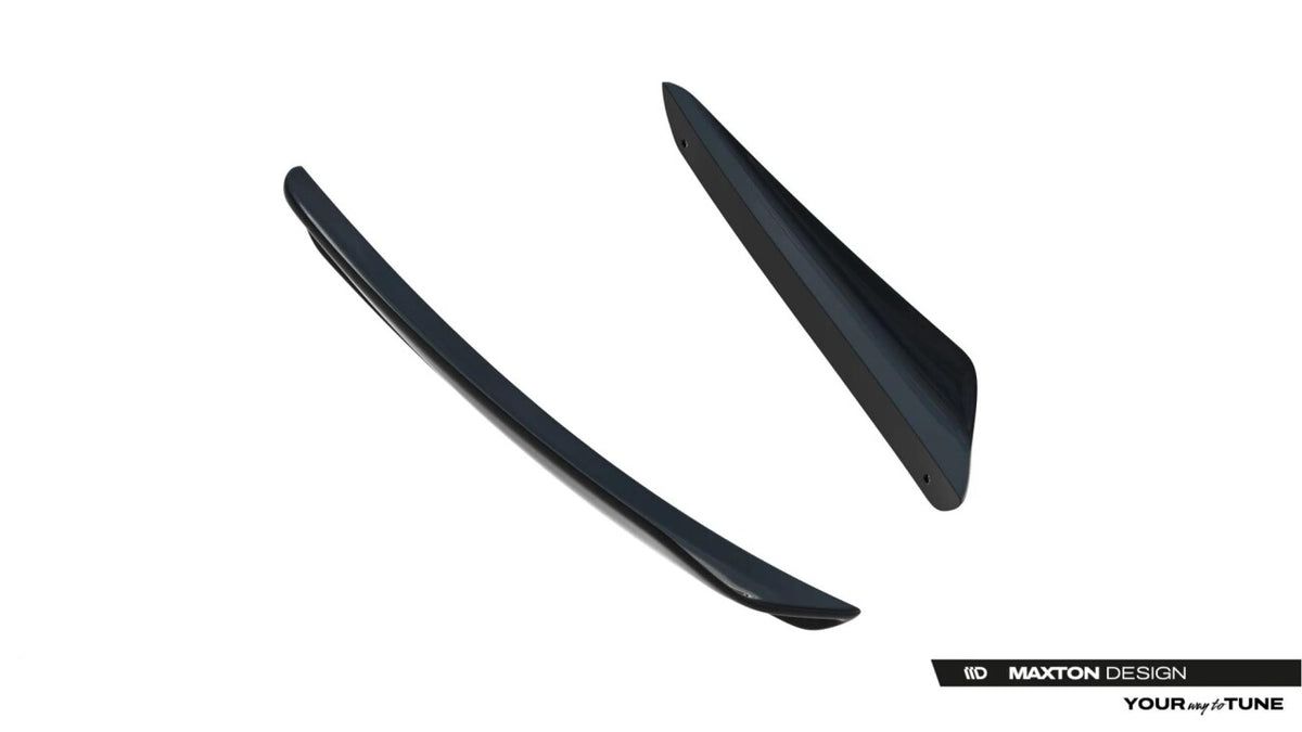 Stoßstangen Flaps Wings vorne Canards passend für Skoda Kodiaq RS Mk2 schwarz matt