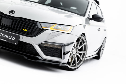 Stoßstangen Flaps Wings vorne Canards passend für Skoda Octavia RS Mk4