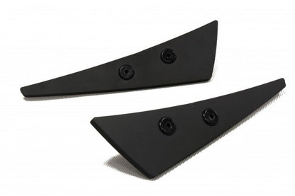 Stoßstangen Flaps Wings vorne Canards passend für Subaru Impreza WRX STI (BLOBEYE) schwarz matt
