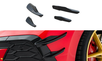 Stoßstangen Flaps Wings vorne Canards passend für VW Golf GTI Clubsport Mk8 FL