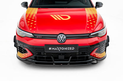 Stoßstangen Flaps Wings vorne Canards passend für VW Golf GTI Clubsport Mk8 FL