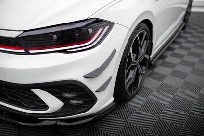 Stoßstangen Flaps Wings vorne Canards passend für VW Polo GTI Mk6 FL