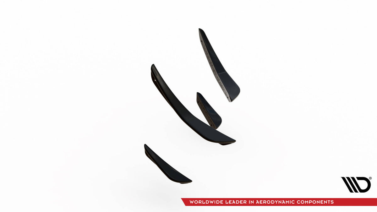 Stoßstangen Flaps Wings vorne Canards passend für VW Polo GTI Mk6 FL