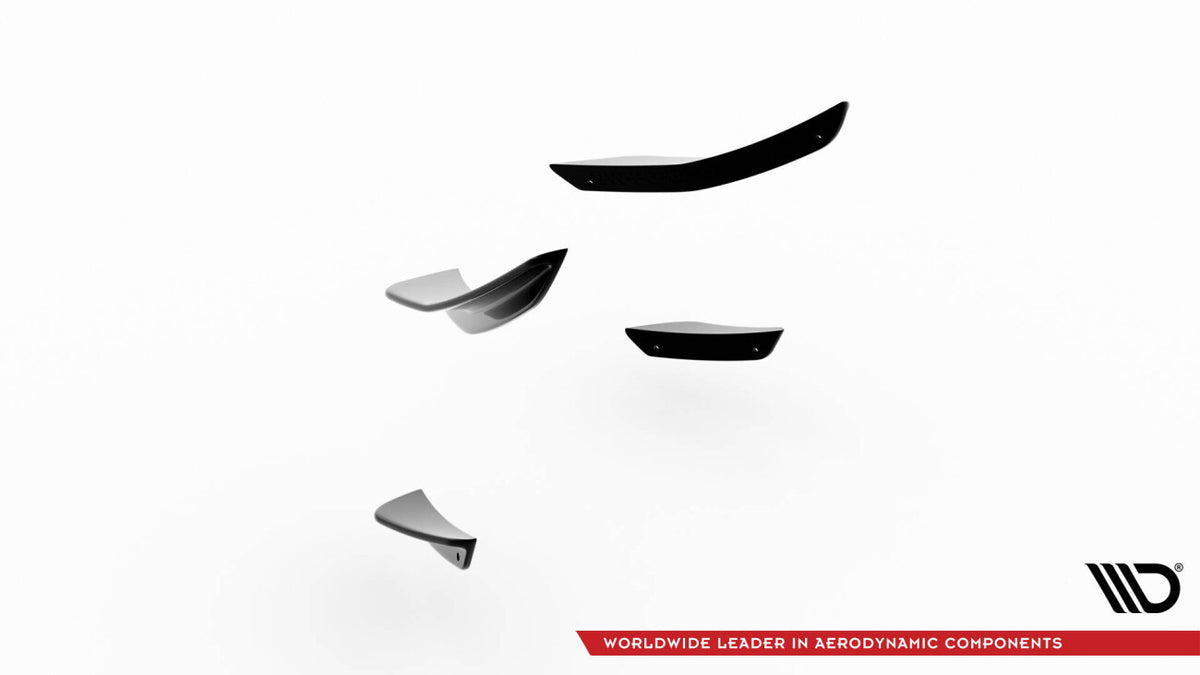 Stoßstangen Flaps Wings vorne Canards passend für VW Polo GTI Mk6 FL
