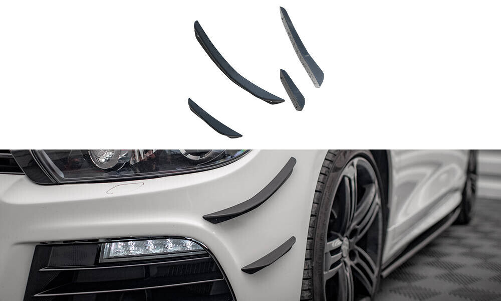 Stoßstangen Flaps Wings vorne Canards passend für VW Scirocco R Mk3