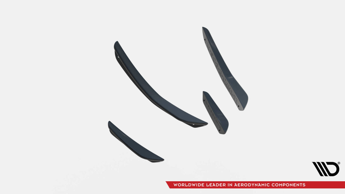 Stoßstangen Flaps Wings vorne Canards passend für VW Scirocco R Mk3