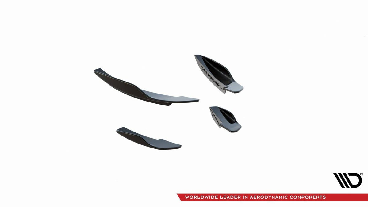 Stoßstangen Flaps Wings vorne Canards V.2 passend für Ford Fiesta Mk8 ST / ST-Line