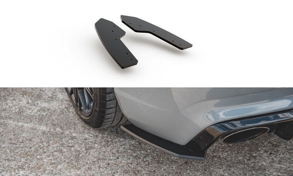 Street Pro Diffusor Flaps passend für Audi RS3 8V Sportback schwarz matt