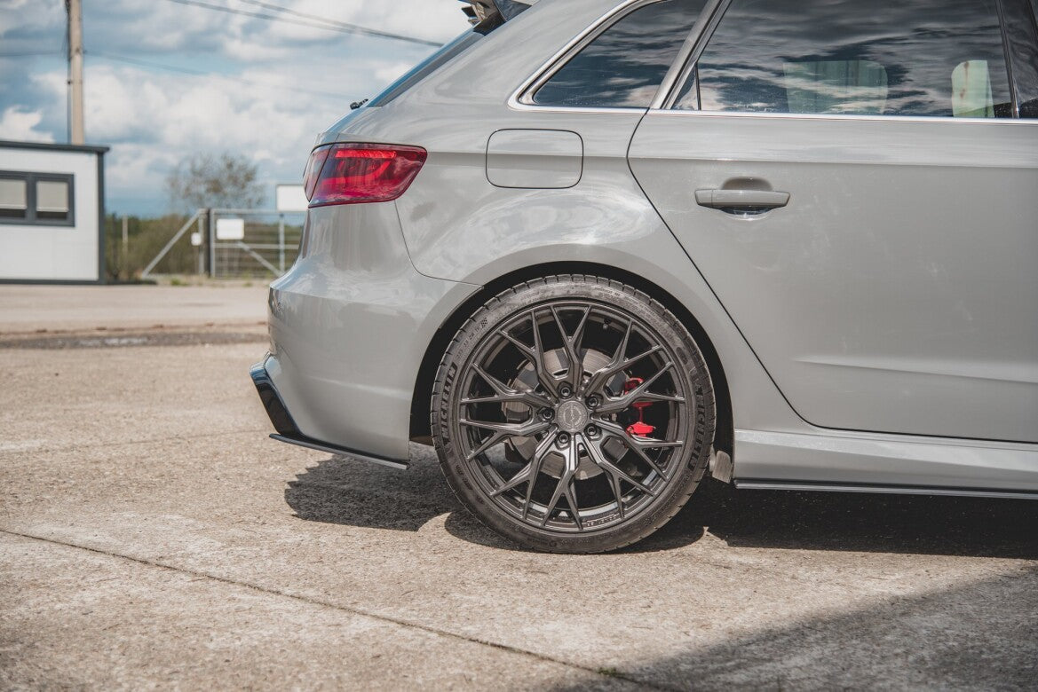 Street Pro Diffusor Flaps passend für Audi RS3 8V Sportback schwarz matt
