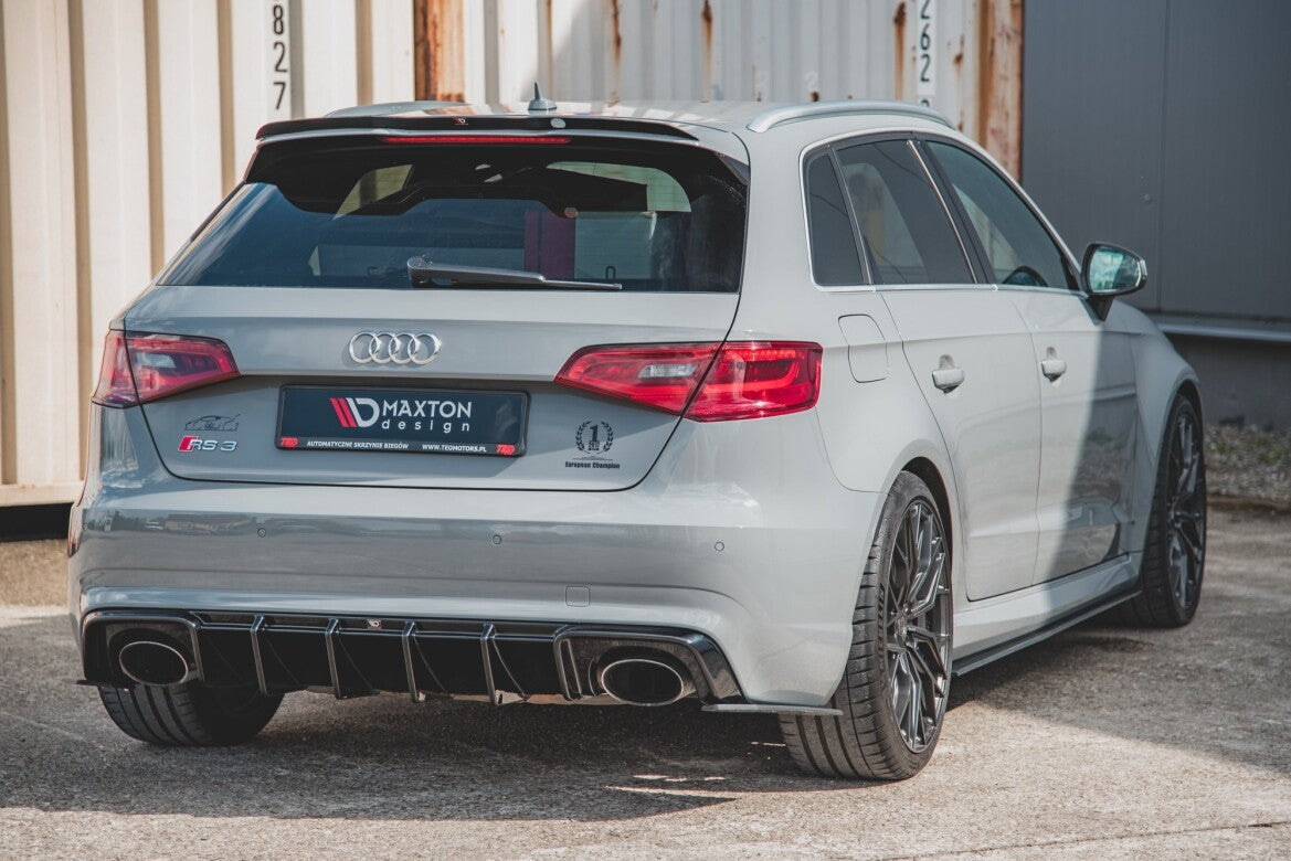 Street Pro Diffusor Flaps passend für Audi RS3 8V Sportback schwarz matt