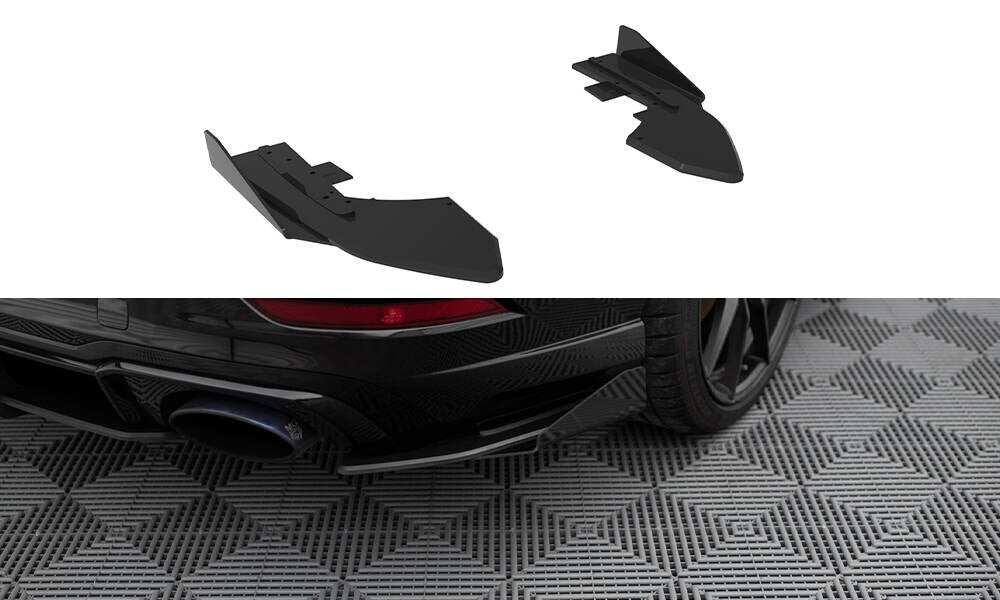 Street Pro Diffusor Flaps passend für Audi RS3 Limousine 8V FL schwarz matt + Hochglanz Flaps