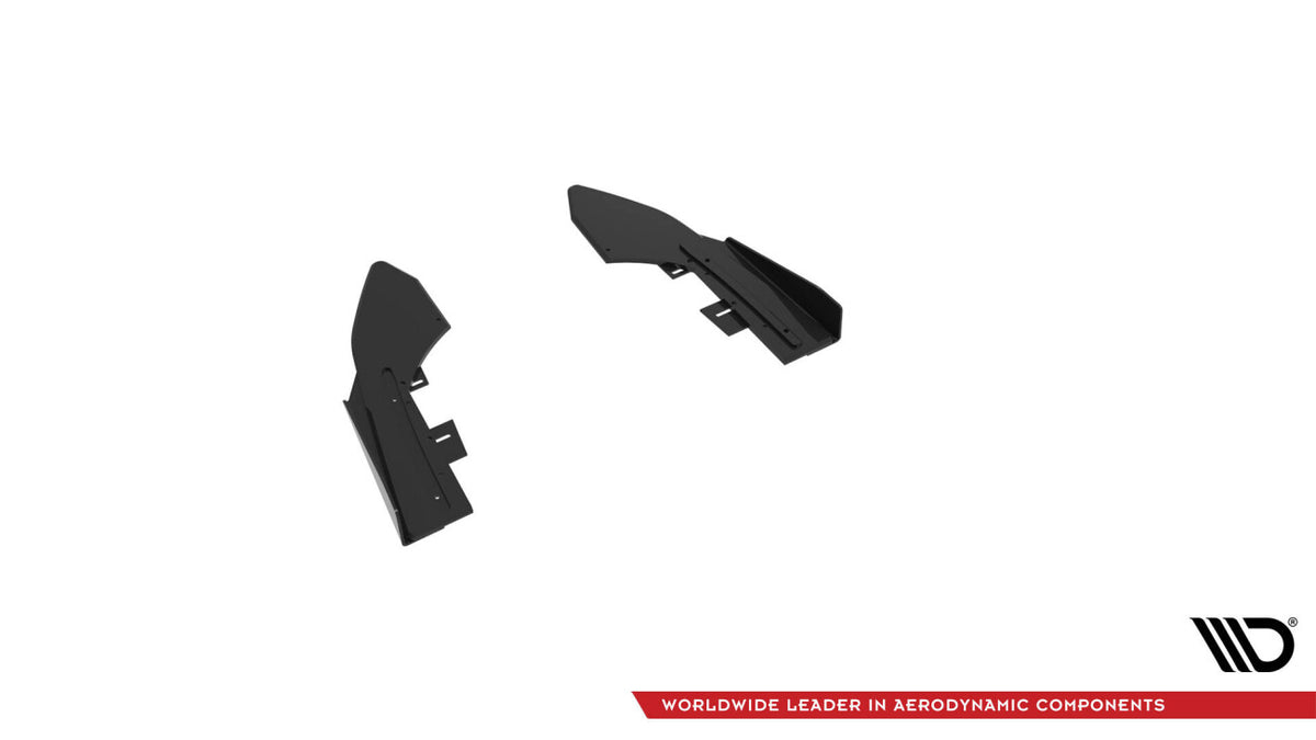 Street Pro Diffusor Flaps passend für Audi RS3 Limousine 8V FL schwarz matt + Hochglanz Flaps