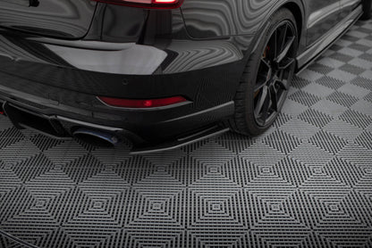 Street Pro Diffusor Flaps passend für Audi RS3 Limousine 8V FL schwarz matt